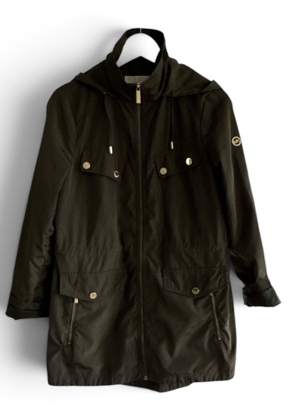 Michael Kors women’s green Hooded Utility Jacket